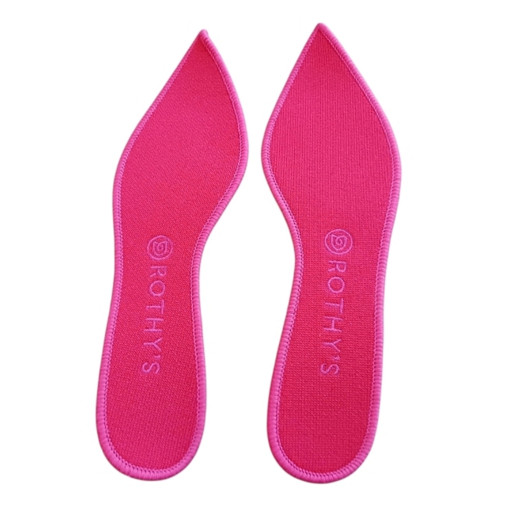 Rothys The Point Lattice Stitch Flats Berry Retired FITS LIKE 9.5/10 RARE - Picture 9 of 14